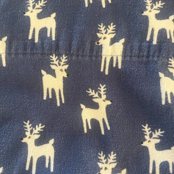 Seasons Collection Full Flannel Sheet & 2 Pillowcases Reindeer Holiday Turkey - Picture 3 of 4